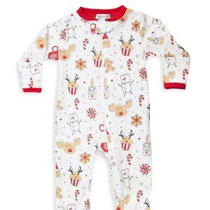 Baby Noomie Baby's Holiday Treats Zipper Footie Pajamas